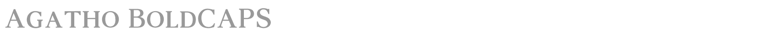 Agatho font preview